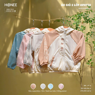[HRNEE] Áo Khoác Gió Dài Tay Bonni Hrnee Cho Bé 9m-4y