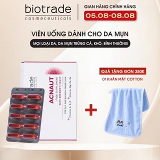 Viên uống giảm mụn Biotrade Acnaut Food Supplement mọi loại da,mụn trứng cá, khô, bình thường