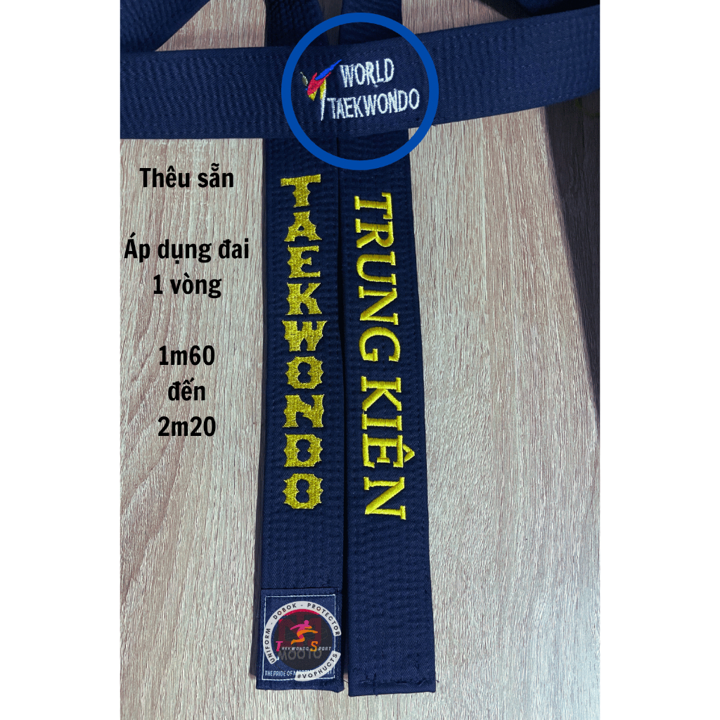 Đai Taekwondo Thêu Tên Miễn Phí M x Võ Phục TS | Đai Đỏ Taekwondo, Đai Đen Taekwondo, Đai đỏ đen Tae