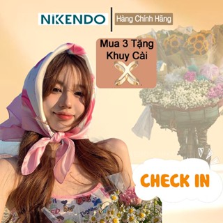 Khăn Quàng Cổ Lụa Bandana Vuông 70x70 Choàng Cổ Trùm Đầu Buộc Tóc, Áo Yếm - Nikendo KL1
