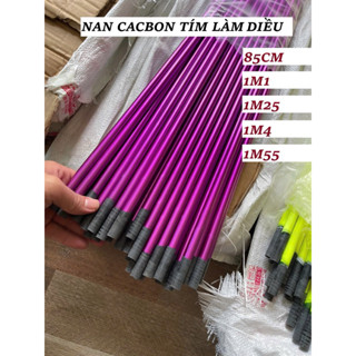  Nan cacbon tím huế 85cm-1m1-1m25-1m4-1m55 siêu chịu gió  nan cacbon làm diều  nan cacbon cho diều 1m7 đến 5m 