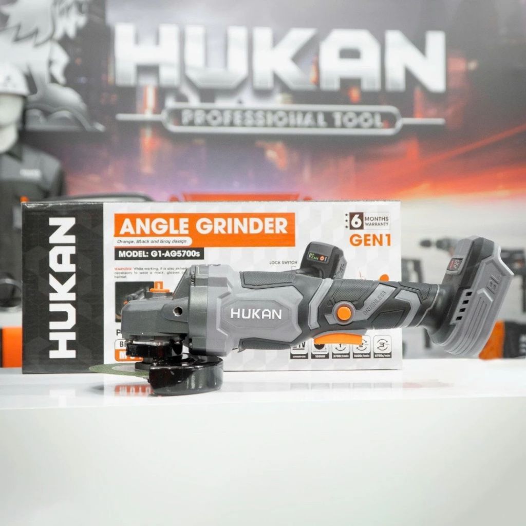 Máy mài pin HUKAN G1-AG5700S,Tốc độ không tải 6700v/p, Không chổi than