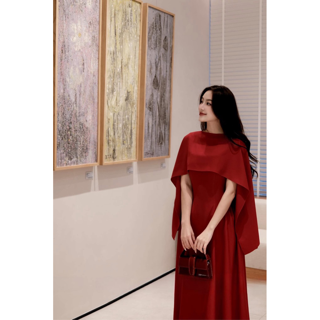 [𝐂𝐚𝐨 𝐂ấ𝐩] Váy đầm dự tiệc hai dây kèm áo choàng ngoài, đầm thiết kế SHI SHANG chiết eo tôn dáng có Bigsize | BigBuy360 - bigbuy360.vn