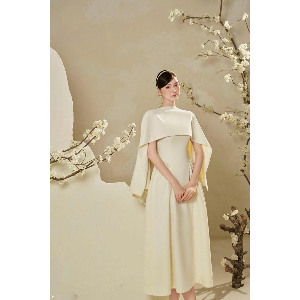 [𝐂𝐚𝐨 𝐂ấ𝐩] Váy đầm dự tiệc hai dây kèm áo choàng ngoài, đầm thiết kế SHI SHANG chiết eo tôn dáng có Bigsize | BigBuy360 - bigbuy360.vn