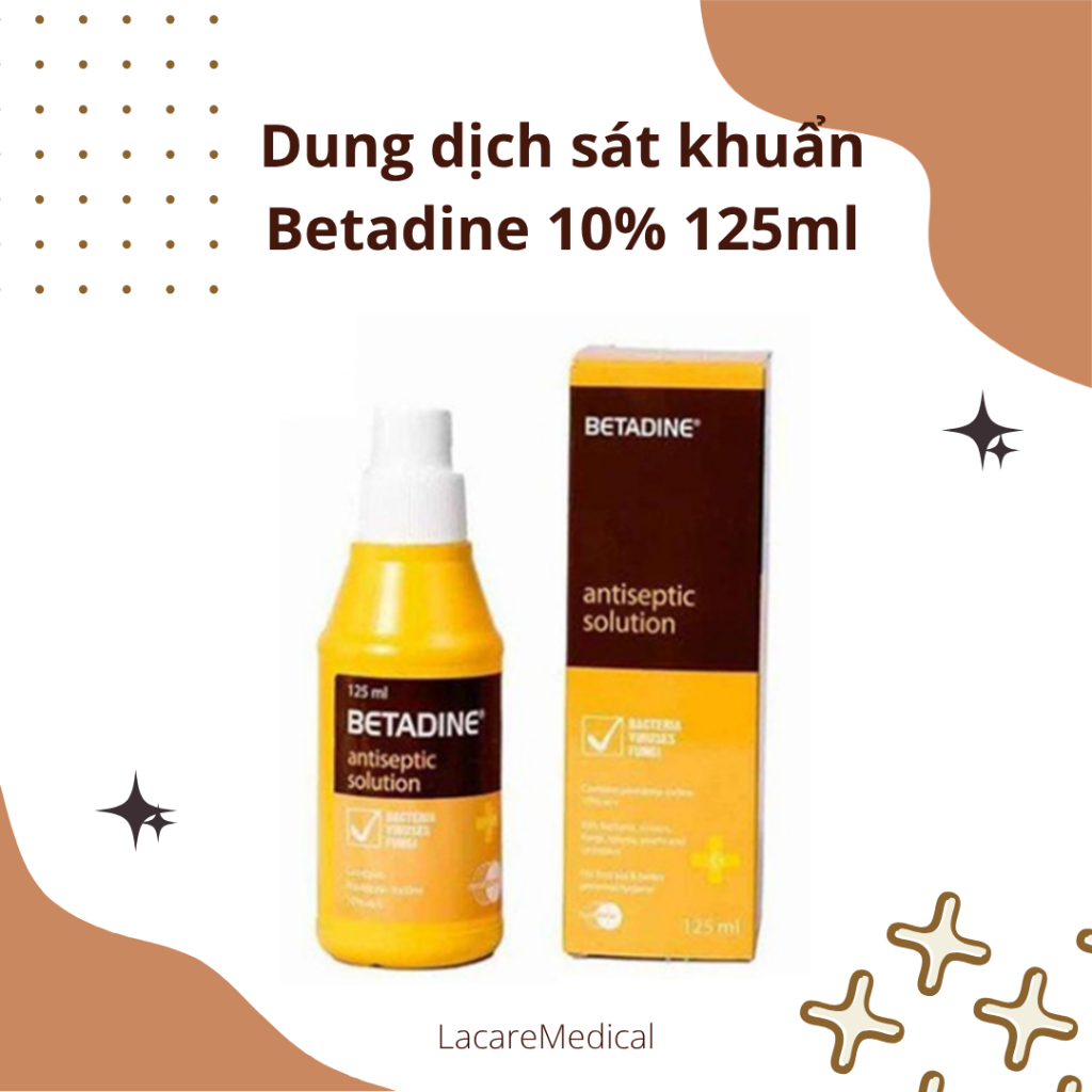Dung dịch sát khuẩn Betadine 10% 125ml