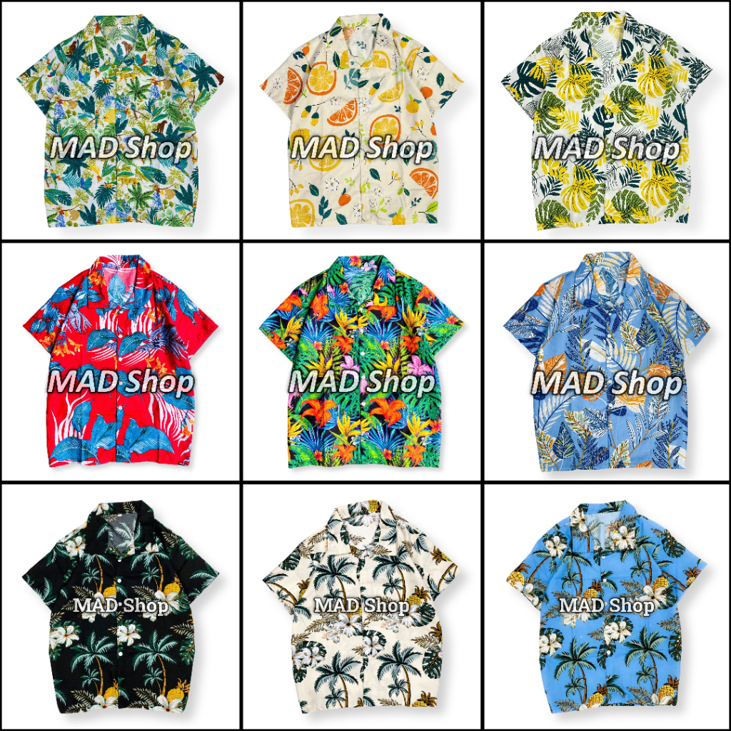[SẴN 30 MẪU]Áo Sơ Mi Đi Biển Hawaii Nam Nữ, Áo Đi Biển Bigsize, Đồ Đi Biển Nam, Áo Sơ Mi Nam Đi Biển