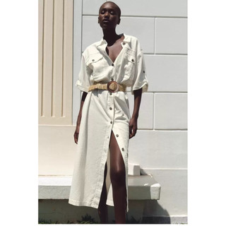 ĐẦM SƠ MI MAXI ZARA XUẤT
