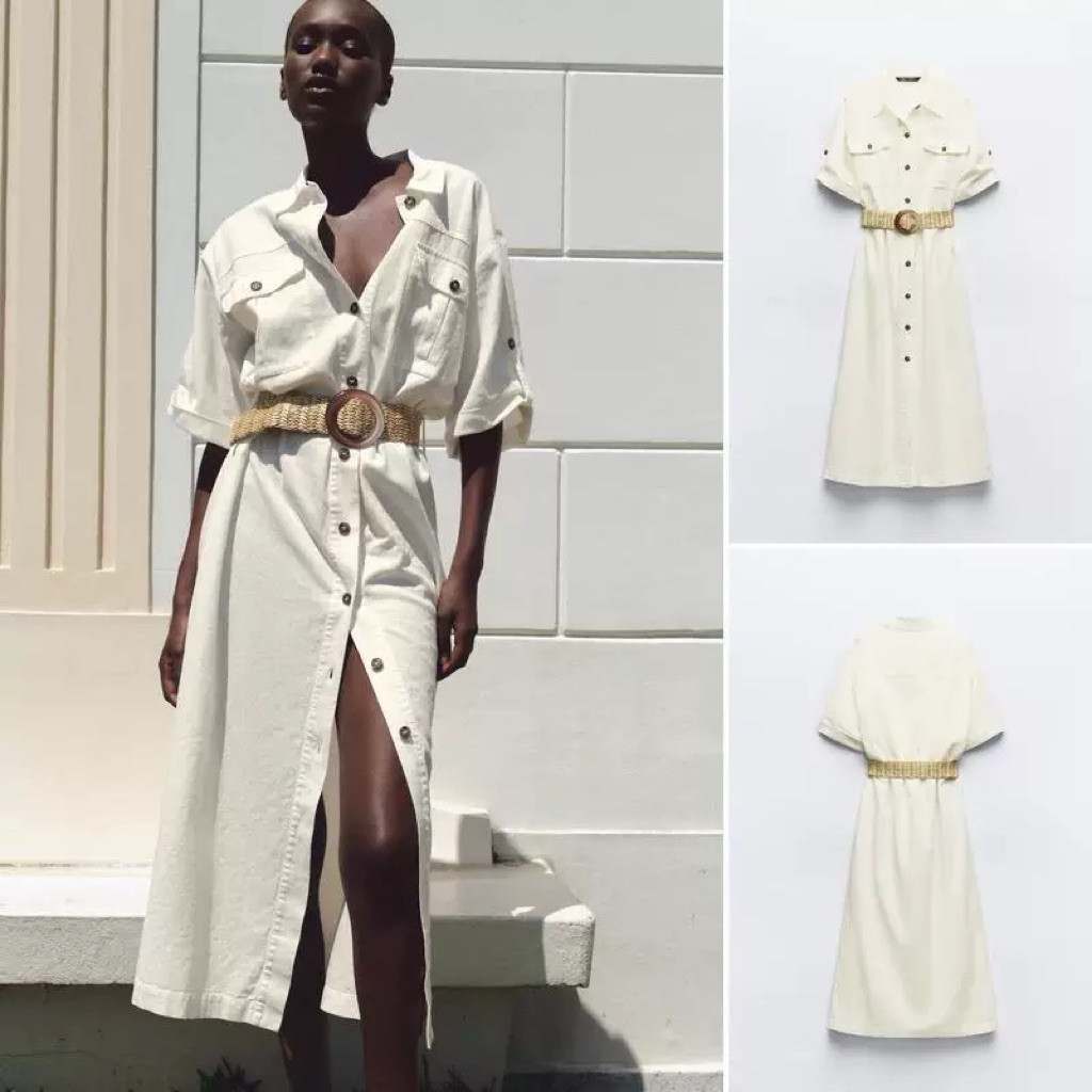ĐẦM SƠ MI MAXI ZARA XUẤT