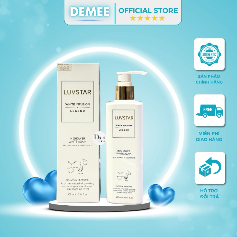 Sữa tắm trắng da Luvstar 2 Weeks Program Body Tone Up Cream 250ML & 300ML