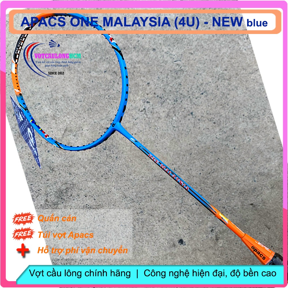 Vợt Cầu Lông Apacs One Malaysia – 4U New Blue | Vợt đẹp trong tầm giá, bền bỉ với thời gian, phù hợp