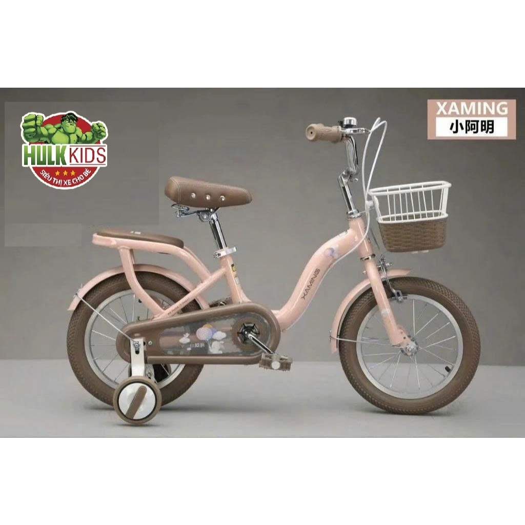Xe đạp bé gái 1 khung 2024 size 12-20 cho bé gái Hulkkids