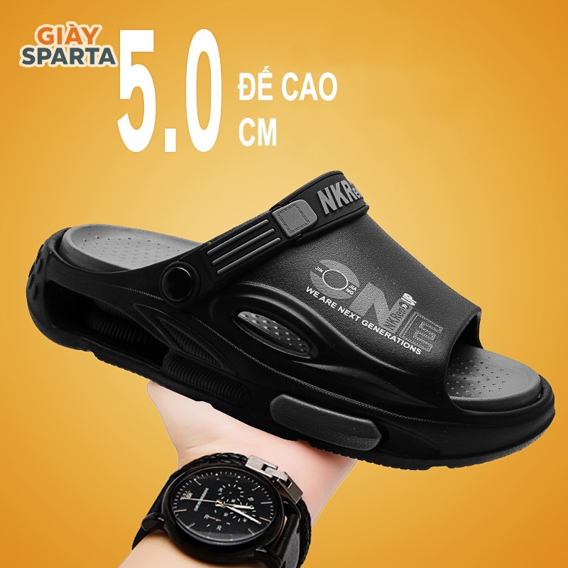 Dép Xăng Đan Nam Thời Trang Thế Hệ Mới "ONE NKren" Đế Cao 5CM EVA Êm Ái, Chống Trượt Đi Biển - A828
