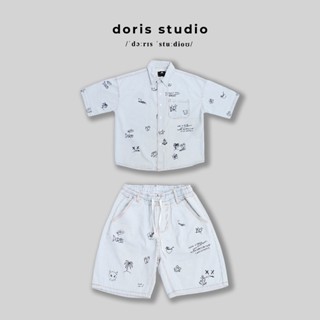 [Deal mở bán] Doris / Set Denim Doris summer icon / form unisex