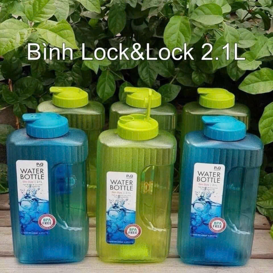 Bình Đựng Nước Nhưa Nắp Kín 2.1L Không BPA Lock&Lock Water Bottle BPA Free