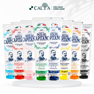 Kem Đánh Răng Pasta Del Capitano Trắng Răng, Thơm Miệng, Ngừa Sâu Răng Người Lớn Và Trẻ Em 75ml