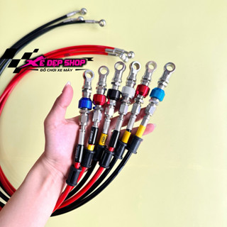  Dây dầu hel inox có ngắt dầu giả tròn - gắn heo 2pis chuẩn form 