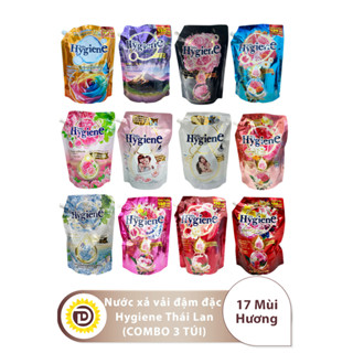 (Combo 3 Túi) Nước Xả Vải Hygiene TháI Lan Đậm Đặc Dung Tích 1100ml - 1300ml/túi Làm Thơm Quần Áo