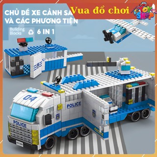Mô hình lắp ráp SWAT CITY cảnh sát cứu hoả máy bay thuyền chiến 1000 PCS đồ chơi thông minh ToyShop