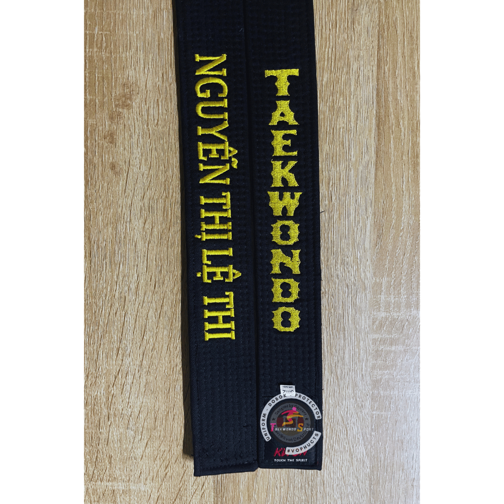 Đai Taekwondo Thêu Tên Miễn Phí K x Võ Phục TS | Đai Đỏ Taekwondo, Đai Đen Taekwondo, Đai đỏ đen Tae