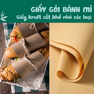  Giấy gói bánh mì. Giấy kraft gói thuốc bắc gói bánh thấm dầu cắt khổ nhỏ các loại an toàn vệ sinh thực phẩm 