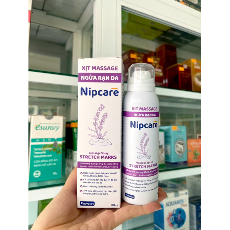 Xịt Massage ngừa rạn da Nipcare