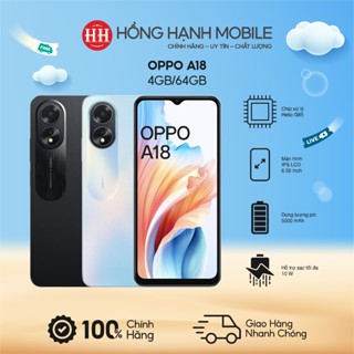  Điện Thoại Oppo A18 4GB 64GB - Hàng Chính Hãng 