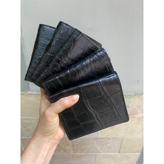 Ví đứng da cá sấu thật - Cá Sấu Gò Vấp