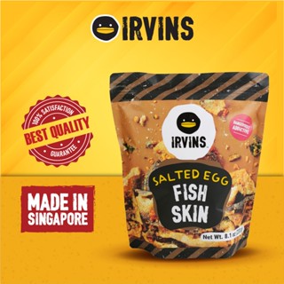 Da cá hồi trứng muối IRVINS Salted Egg Salmon Skin 210g