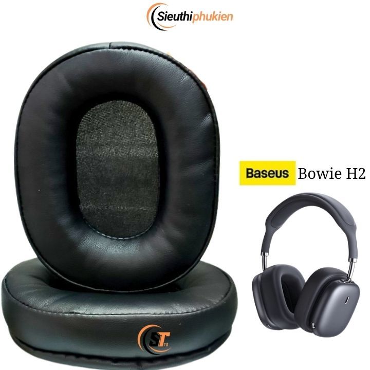 Đệm ốp tai nghe chụp tai không dây Baseus Bowie H2 Noise 07595