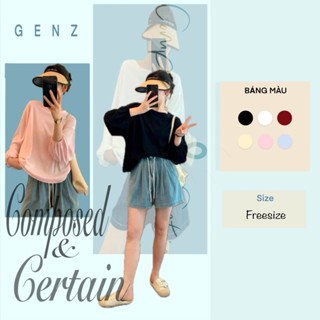 ÁO THUN TAY DÀI BO TAY PHONG CÁCH UZZANG DỄ THƯƠNG FREESIZE