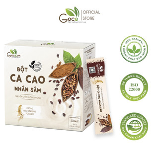 Bột ca cao nhân sâm Goce – 180g (18 gói x 10g)
