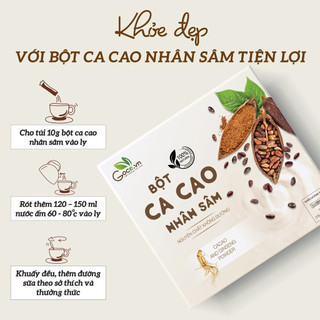 Bột ca cao nhân sâm Goce – 180g (18 gói x 10g)