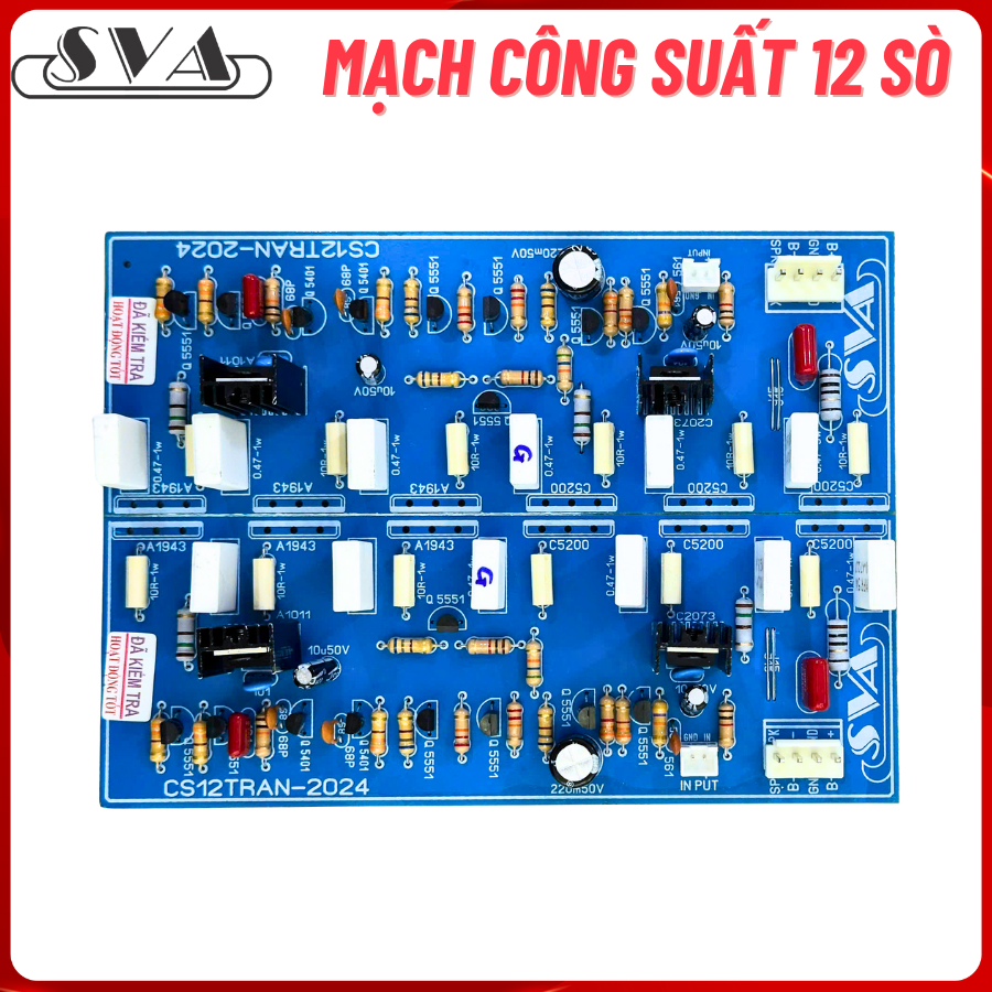MẠCH CÔNG SUẤT 12 SÒ- xanh