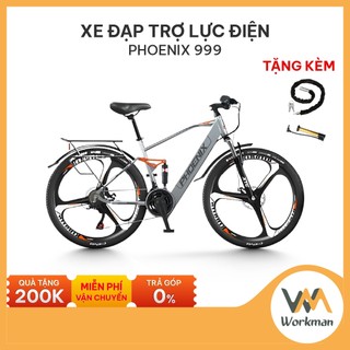  Xe Đạp Trợ Lực Điện Phoenix 999 - Khung Sườn Thể Thao - Giảm Xóc Kép - Vành Đúc Chắc Chắn 
