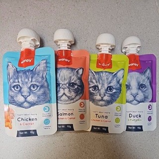 Súp Thưởng Wanpy 90g Cho Mèo – Pate Nắp Vặn, Dễ Cho Ăn – Giàu Dinh Dưỡng