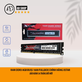 RAM PC XSTAR DDR3 8GB BUS 1600 HÀNG CHÍNH HÃNG BẢO HÀNH 3 NĂM