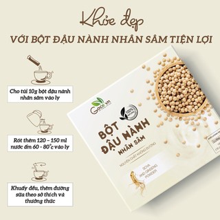 Bột đậu nành nhân sâm Goce – 180g (18 gói x 10g)