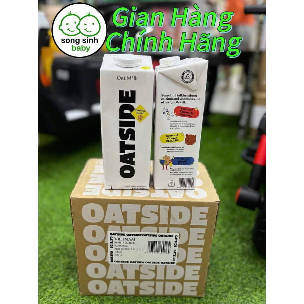 THÙNG 6 LÍT Sữa Yến Mạch OATSIDE Barista Oat Milk