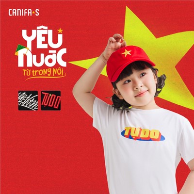Mũ lưỡi trai in cờ đỏ sao vàng unisex trẻ em CANIFA S 3AA25S001