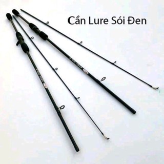 Cần câu lure Sói đen kiểu ngang và đứng carbon Sói war wolf