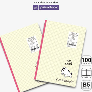 Sổ Caro may gáy FUTUREBOOK size B5 Notebook 120 trang 100GSM - SO COOL