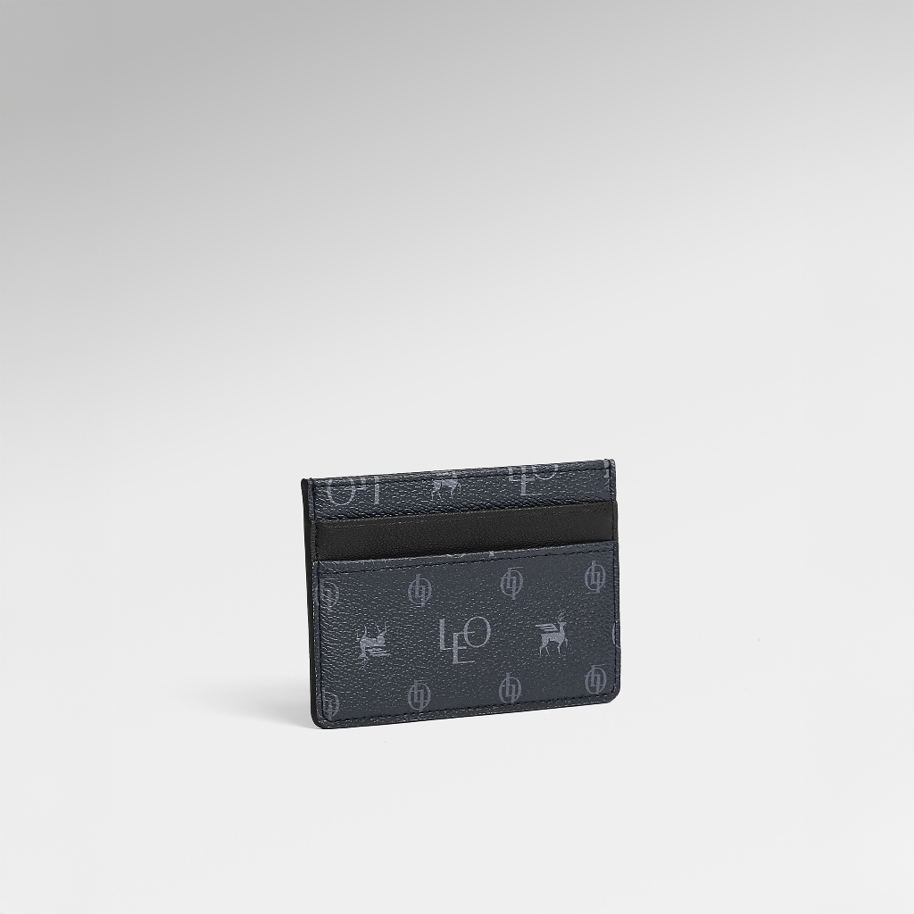 Ví Da Nam Leonardo Ví Slim Card Monogram Neo da Microfiber chống thấm nhỏ gọn bảo mật thẻ
