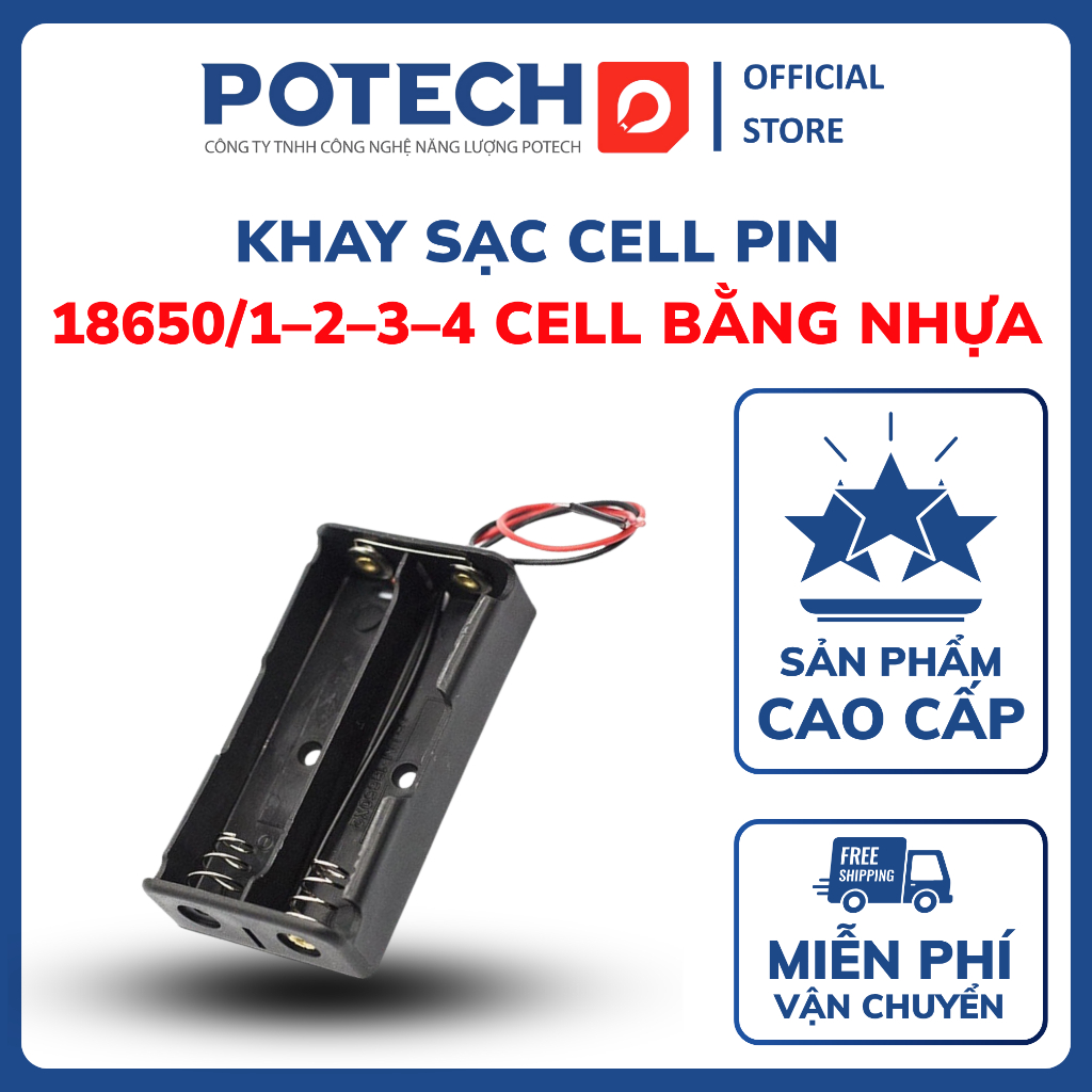 Khay sạc pin, khay sạc cân bằng 1 cell-2 cell-3 cell-4 cell pin 18650 song song, đế pin dùng sạc cân
