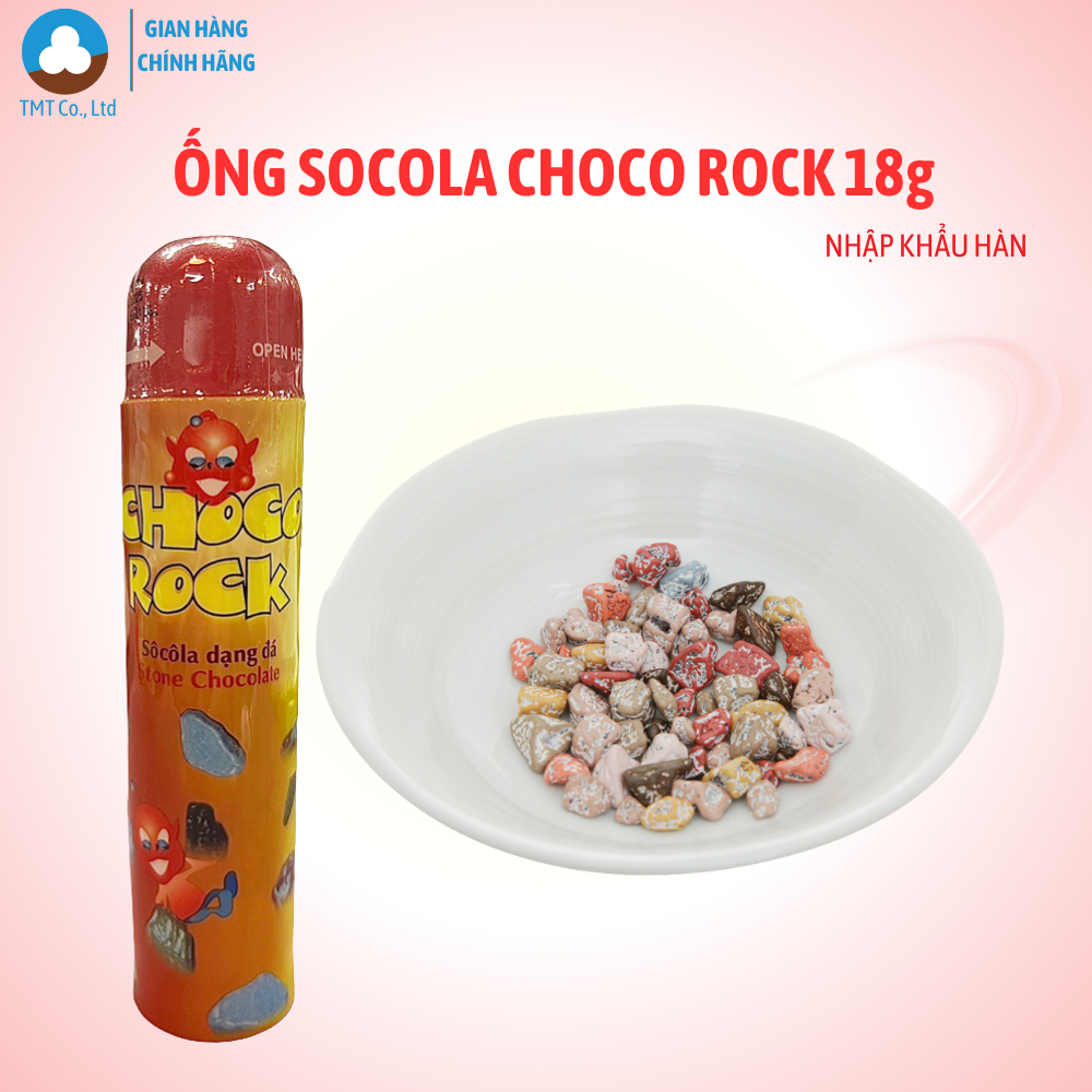 Kẹo socola đá, socola bi Choco Rock ống 18g