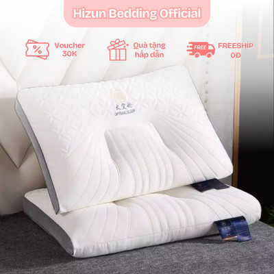Gối công thái học 3D cao cấp hỗ trợ tư thế ngủ, chống đau mỏi vai gáy kích thước 48x74 phiên bản mới nd19