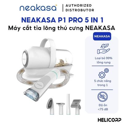 [BH 12 THÁNG] Máy cắt tỉa lông chó mèo có lược chải và hút lông chó mèo NEAKASA P1 Pro Độ ồn thấp