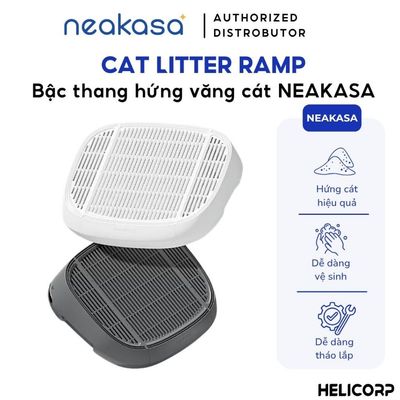 Bậc thang NEAKASA Chống Văng Cát, Hứng Cát, Mèo dễ đi vệ sinh hơn chất liệu ABS cao cấp
