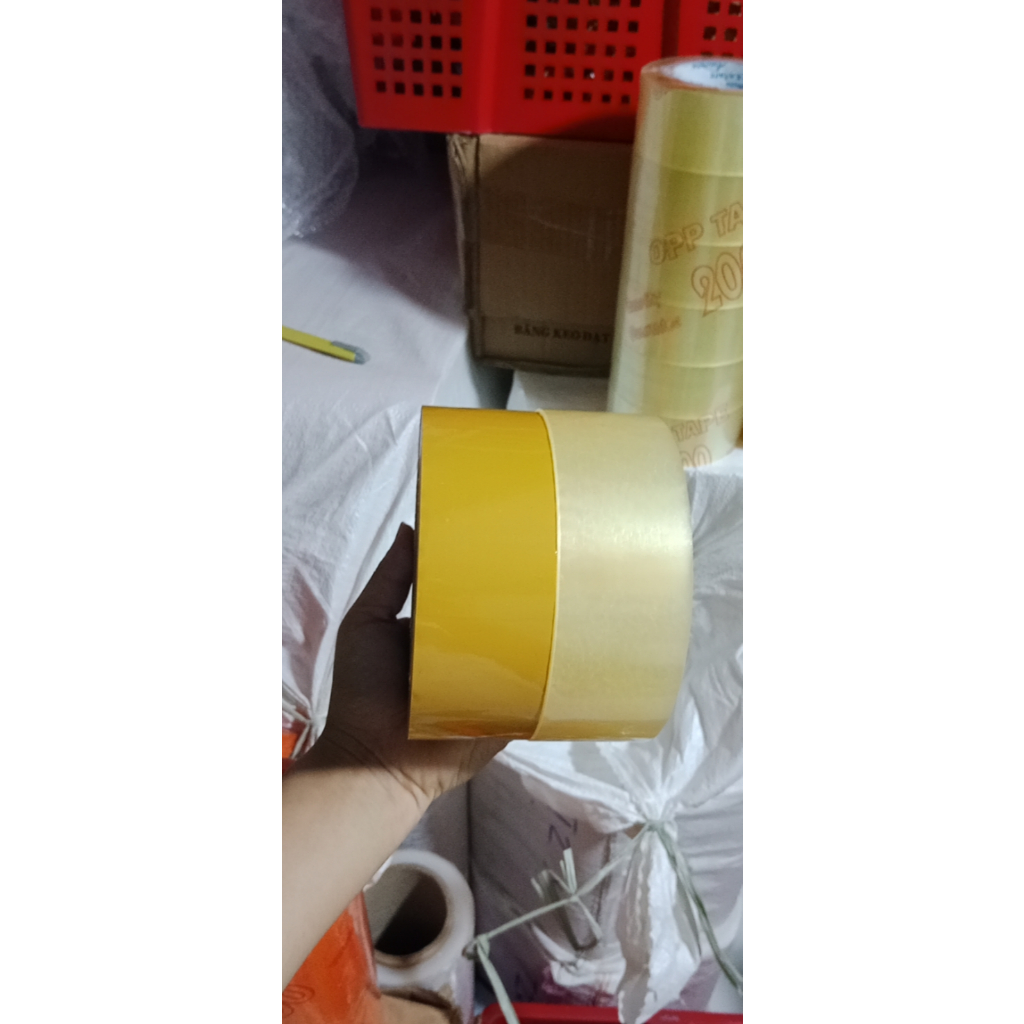 1 cây băng keo 2KG 2.1kg 2.5kg 200 yard 300 yard 500 yard 2 màu trong và đục (6 cuộn)