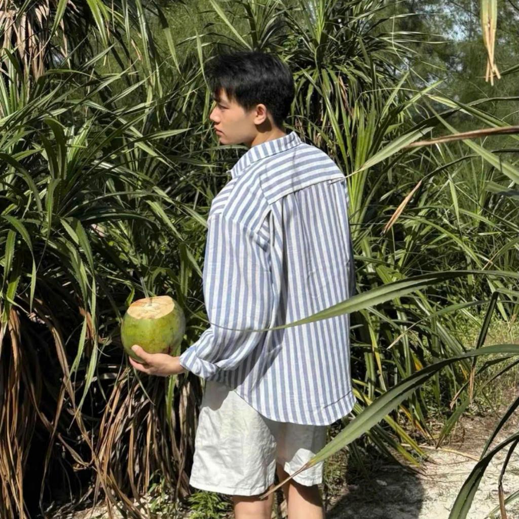 Áo Sơ Mi Kẻ Unisex Zaagat Studio Form Rộng SCATCHED LINEN SHIRT- Chất Liệu Linen Phù Hợp Mặc Dạo Phố, Đi Biển,Localbrand | BigBuy360 - bigbuy360.vn