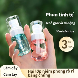  Chai Xịt Phun Sương Mini Mịn Bình Lọ Nhựa Trong Suốt Chiết Nước Hoa Mỹ Phẩm Nước Tẩy Trang Du Lịch 